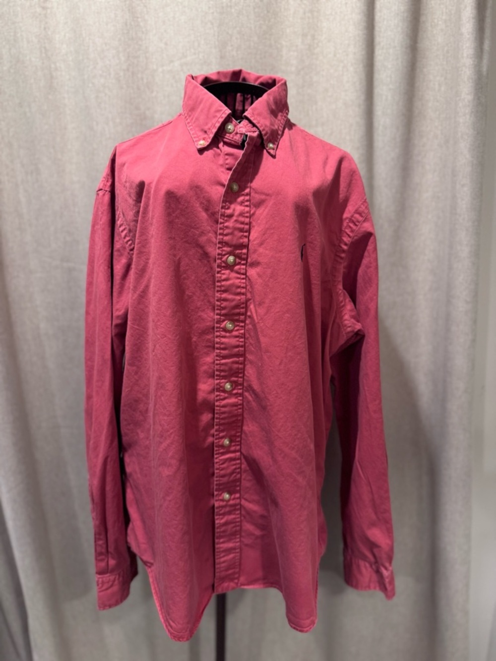 Ralph Lauren - Mens - Red - Oxford Button Down Shirt - Large